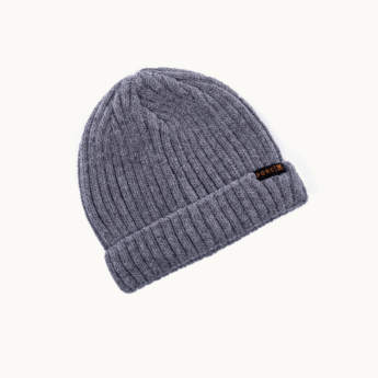 "Villain" Small Label Grey Beanie