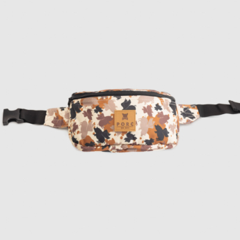 "Camouflage" Brown Hip Bag
