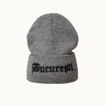 "Bucuresti" Grey Beanie