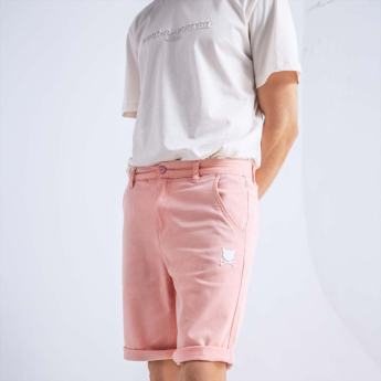 "Essential Logo" Salmon Short Chinos