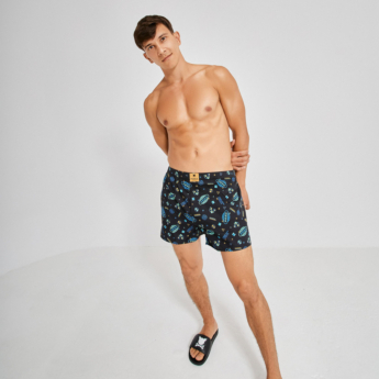 "Internet" Multicolor Boxer Shorts