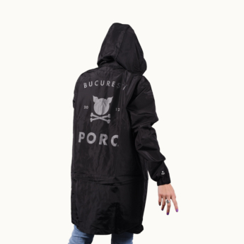 "Basecamp" All black Raincoat