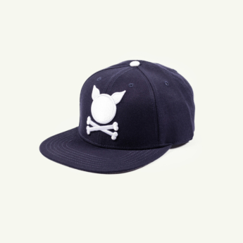 "Logo" Navy Premium Snapback