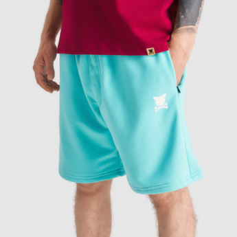 "Essential Logo" Aqua Sweatshorts