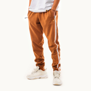 "Crooked" Brown Track Pants