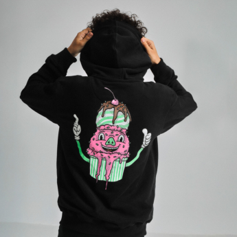 "Dessert" Zipper Hooded Sweat